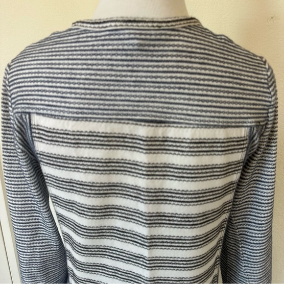 BCBGMaxAzria Lani Lace Up Front Embroidered Striped Knit Tunic Dress XXS - Picture 6 of 13